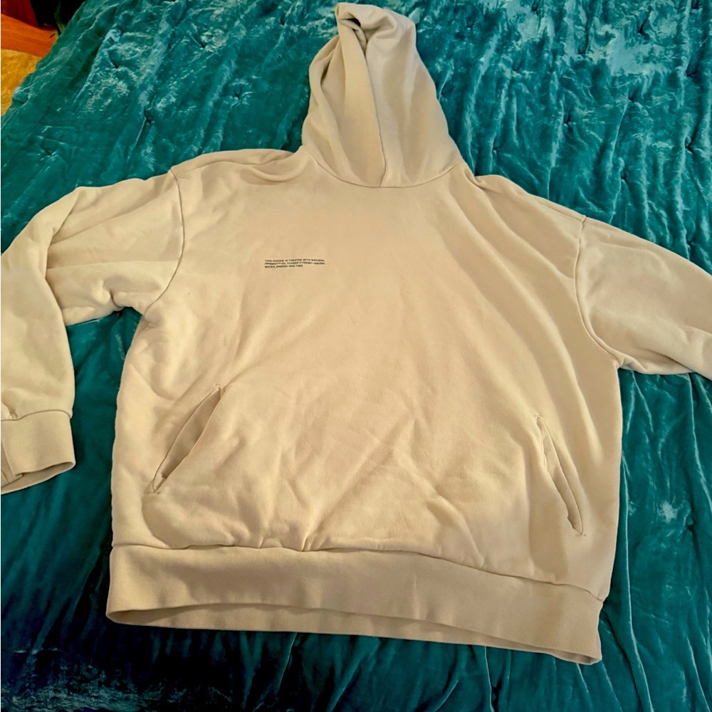 Pangaia 365 hoodie Tan/Beige Hoodie EUC, Unisex 100%Cotton Size Small